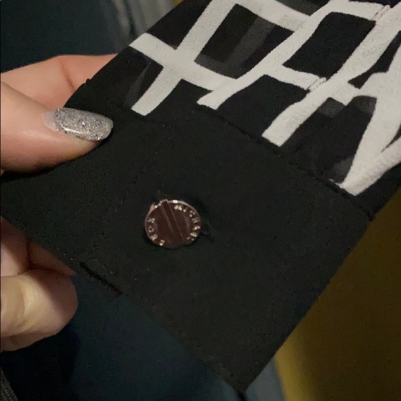 MICHAEL Michael Kors black and white check blouse - Picture 7 of 7